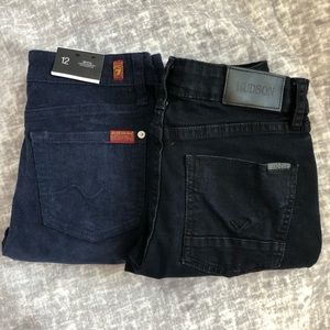 Pair of Boys Size 12 designer pants Jeans